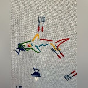 Greg Norman Play Dry BARBECUE Golf Shirt Polo XL  EUC Light blue, CLEAN